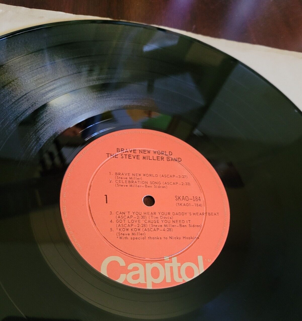 Steve Miller Band - Brave New World Vintage LP (Canadian)