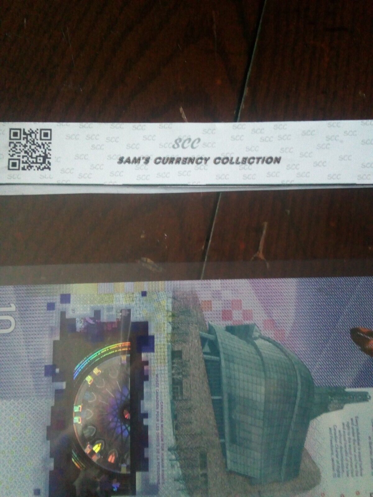 Vintage Canadian 2018 Banknote: $19 Polymer UNC