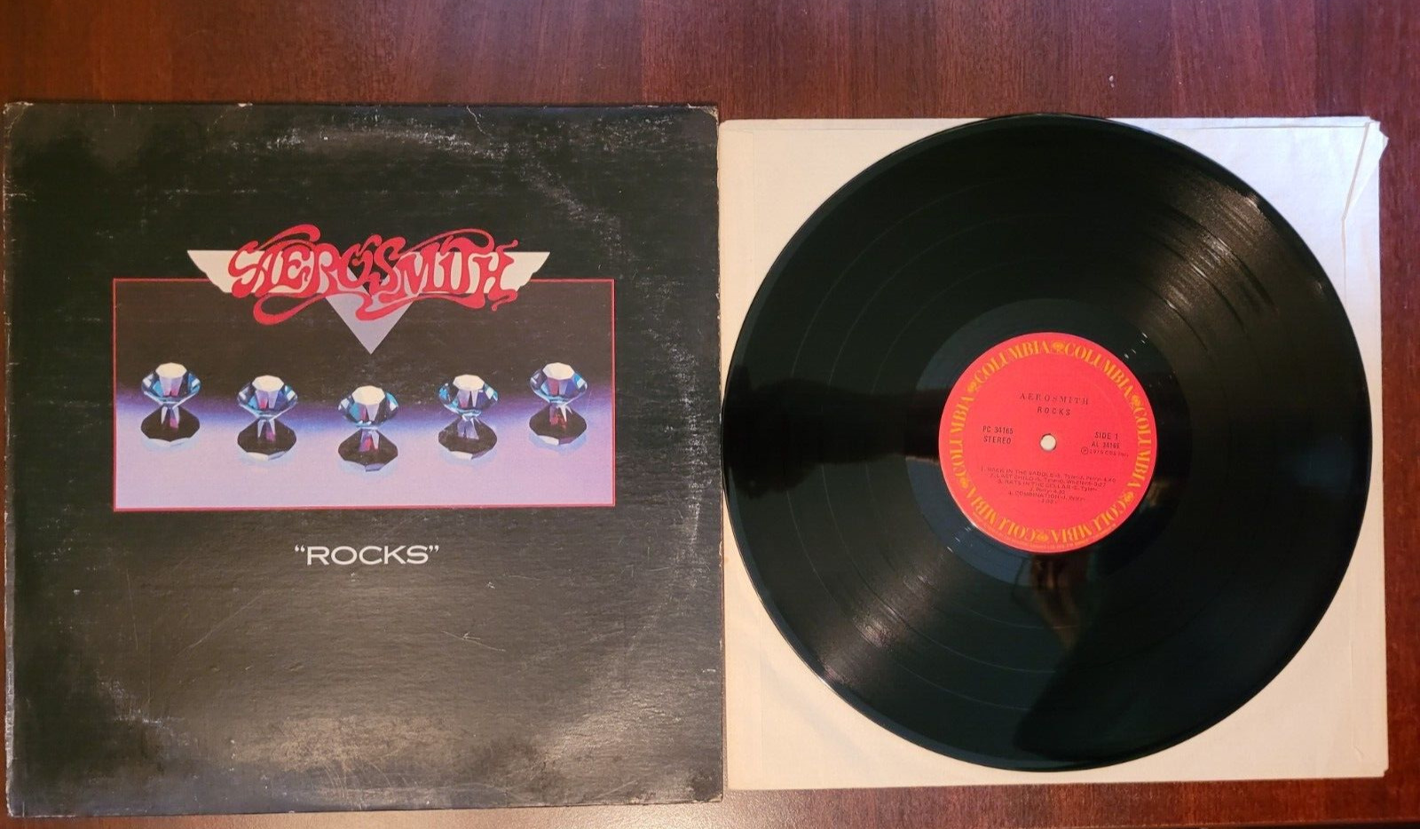 Aerosmith - Rocks Vinyl LP 1976 (TESTED) CBS