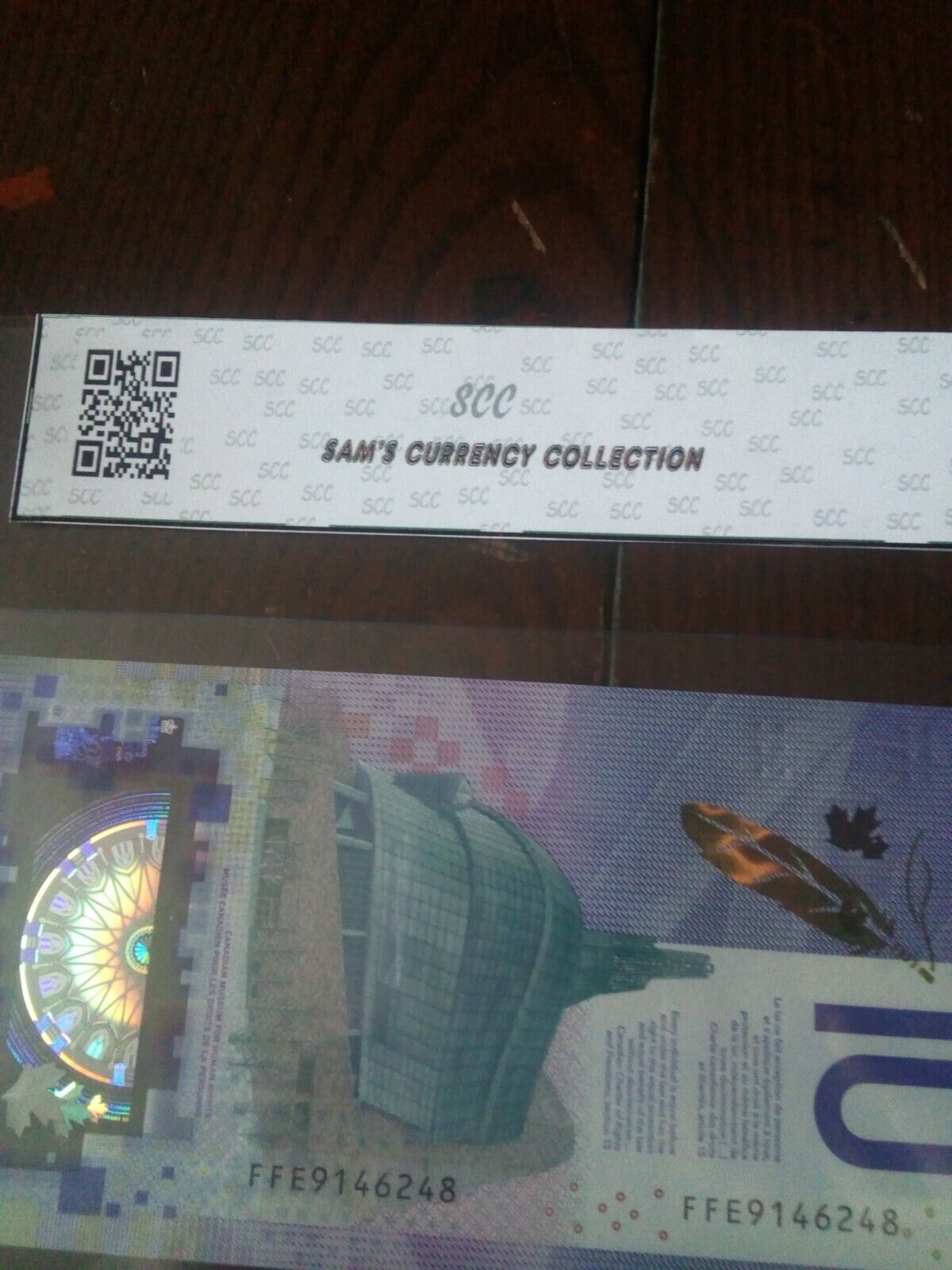 Vintage Canadian Polymer 10 Dollars Bank Note