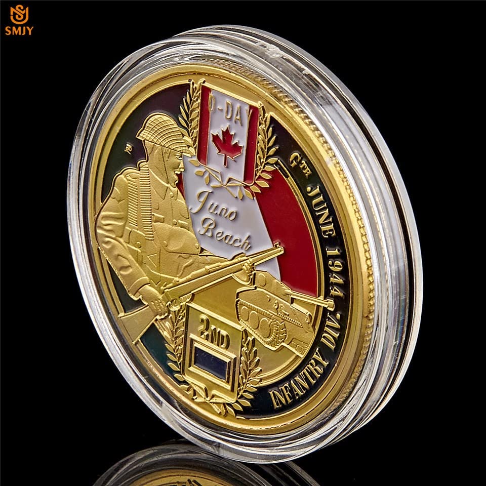 WW II D-Day Juno Beach Canadian Vintage Memorial