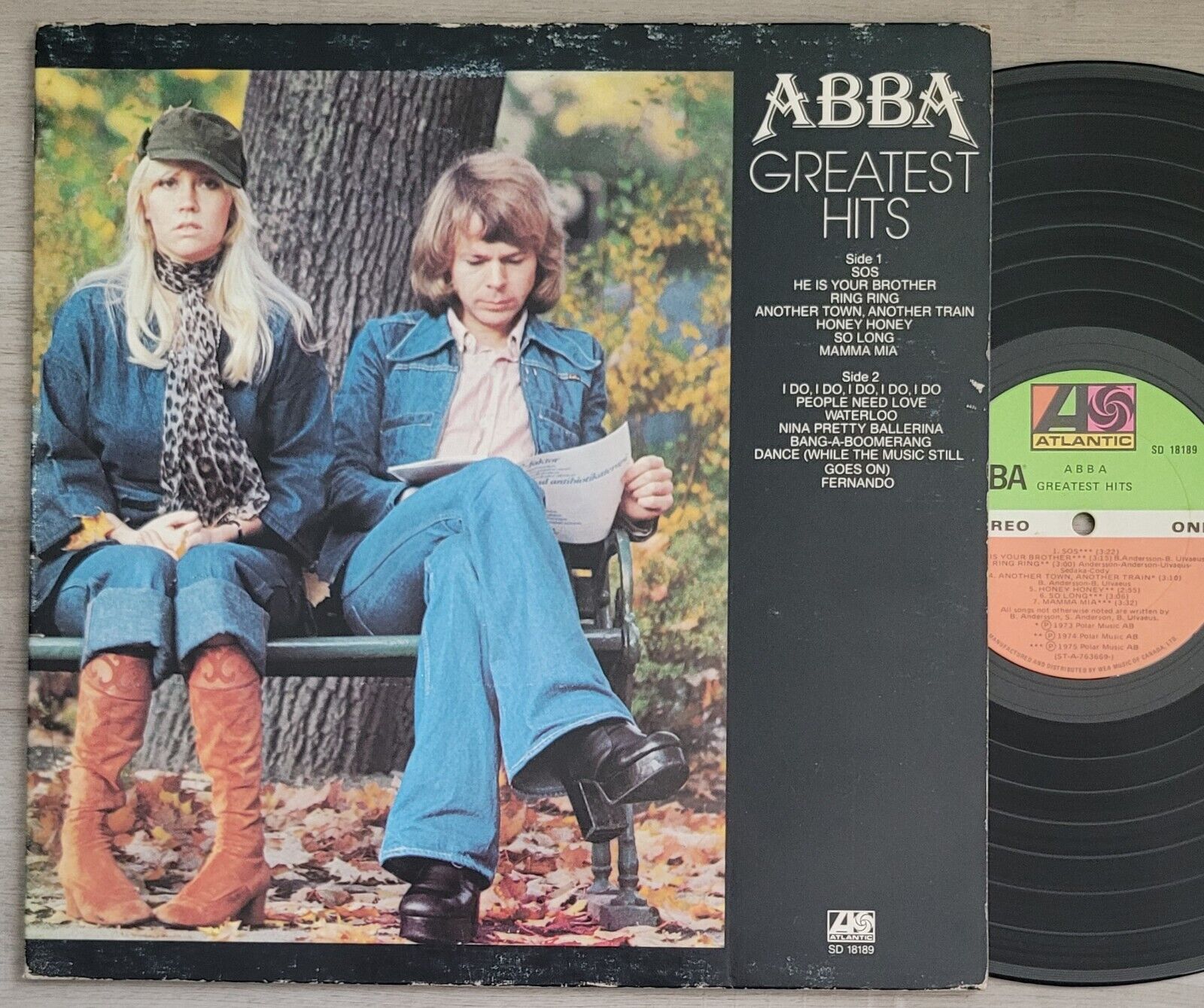 ABBA "Greatest Hits" Vinyl LP - Vintage 1976