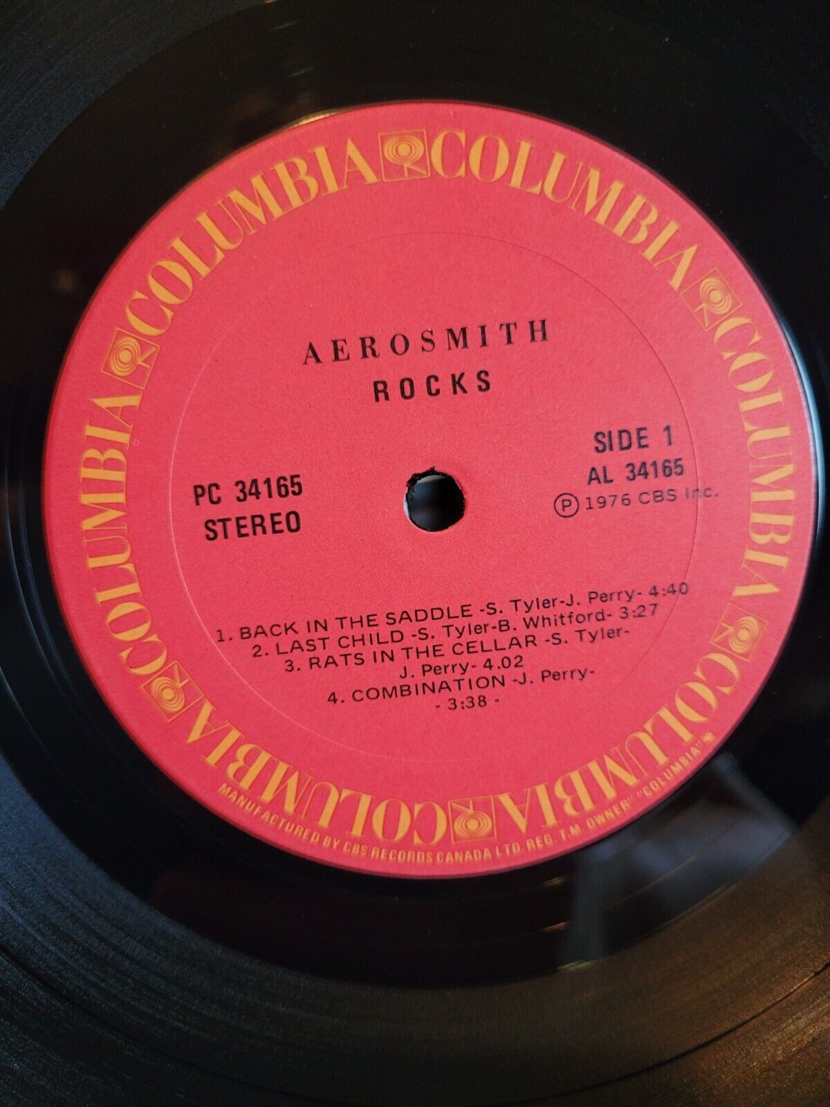 Aerosmith - Rocks Vinyl LP 1976 (TESTED) CBS