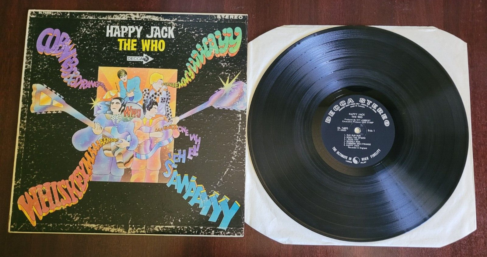 Vintage 1967 Canadian Printing LP - The Who Happy Jack
