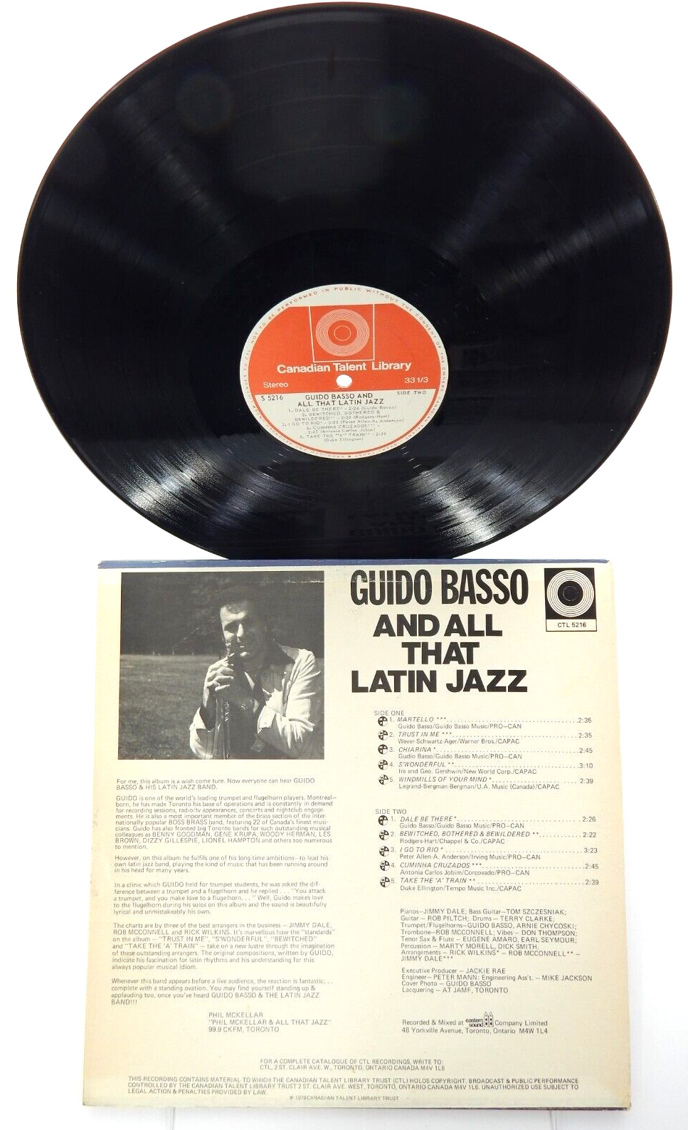 Guido Basso Latin Jazz Album Vintage 1978
