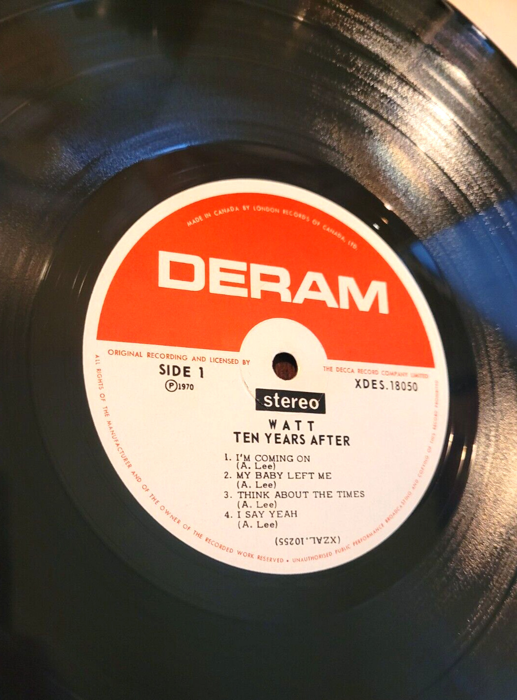 Vintage Ten Years After Vinyl LP 1970