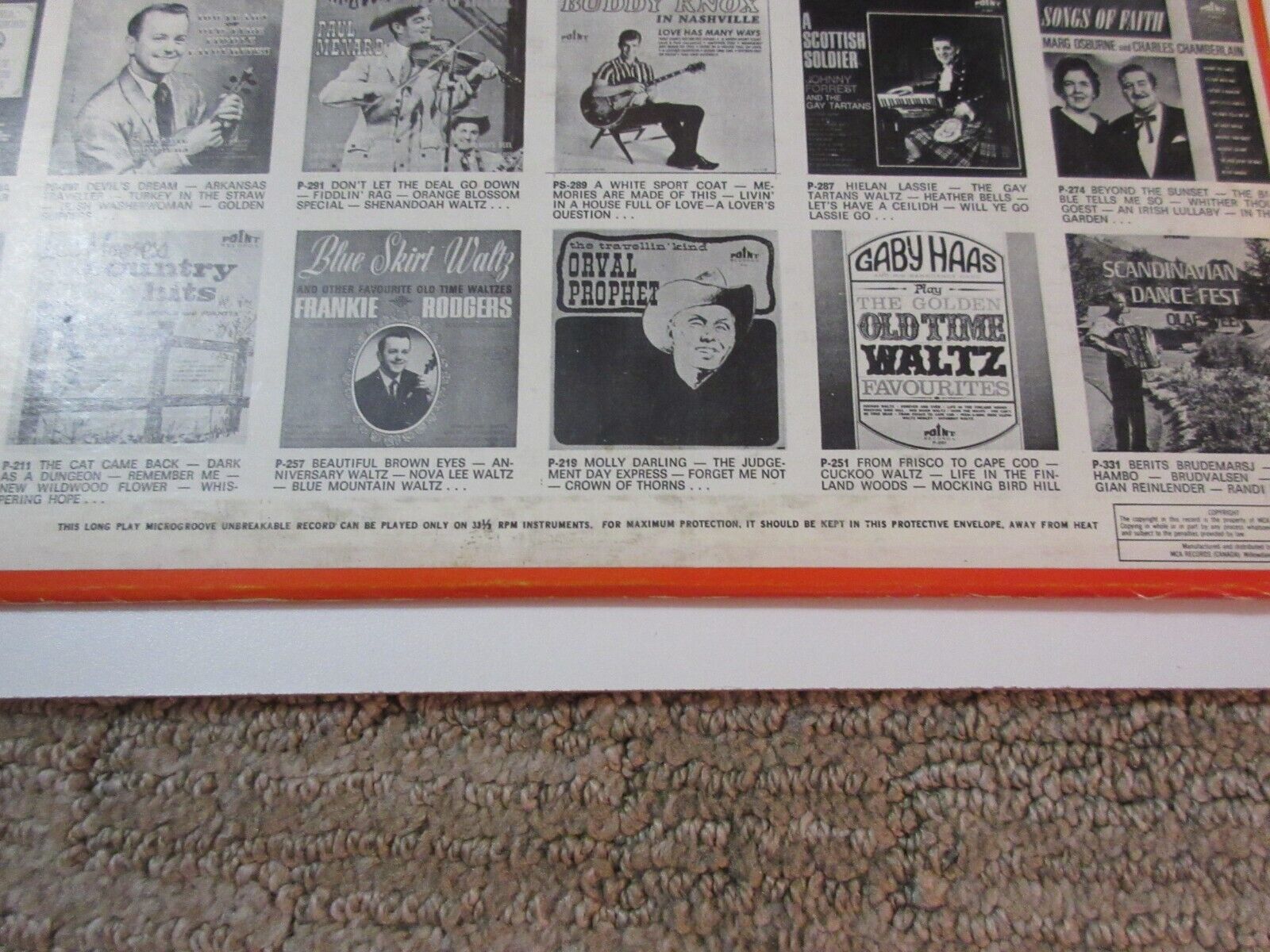 Vintage Canadian Pressing Fendermen "Mule Skinner Blues" Vinyl