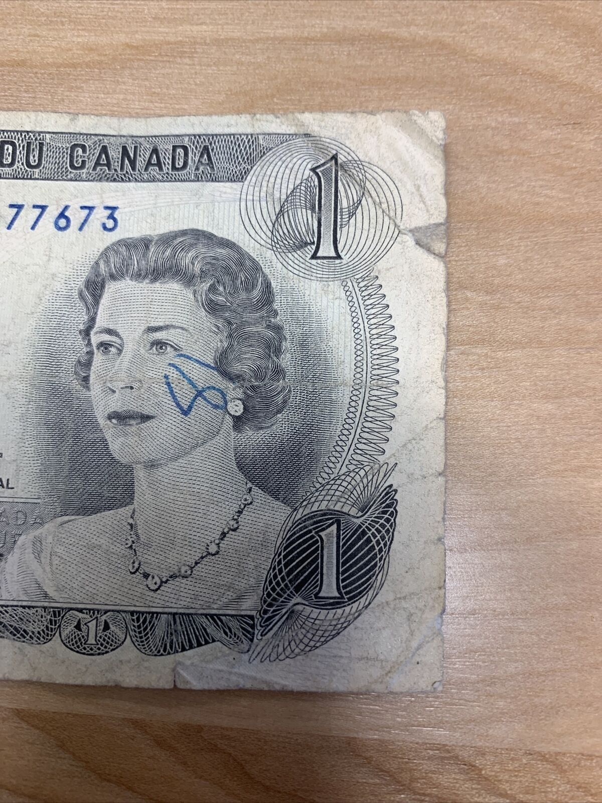 Rare 1973 $1.00 Canadian Bill - Vintage Gift