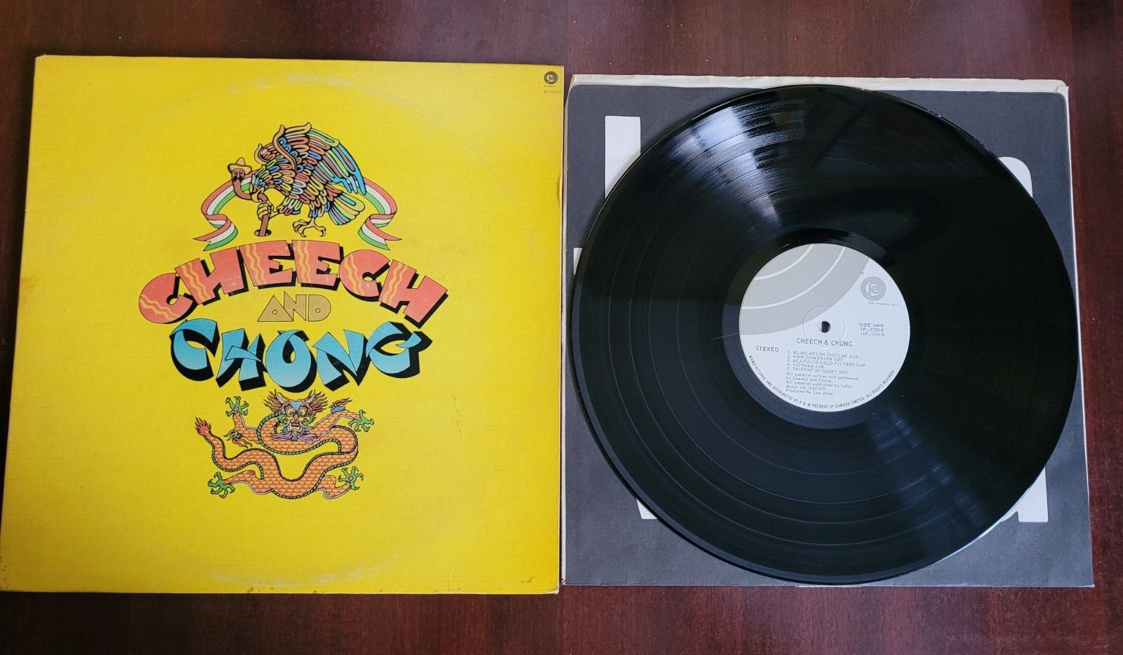 1972 Canadian Cheech & Chong Vintage Vinyl LP