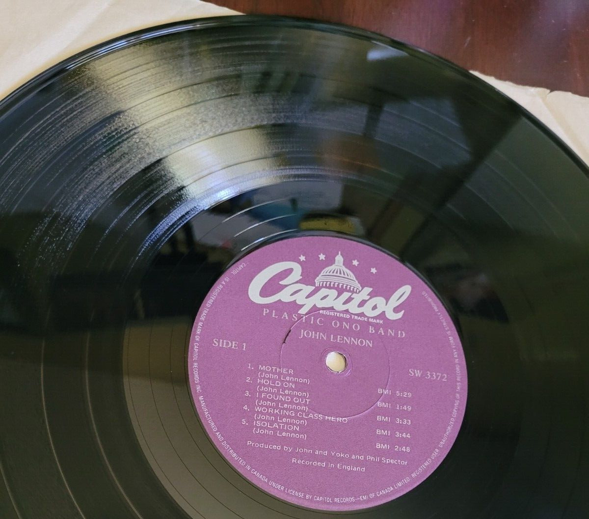 John Lennon Vinyl LP - Plastic Ono Band