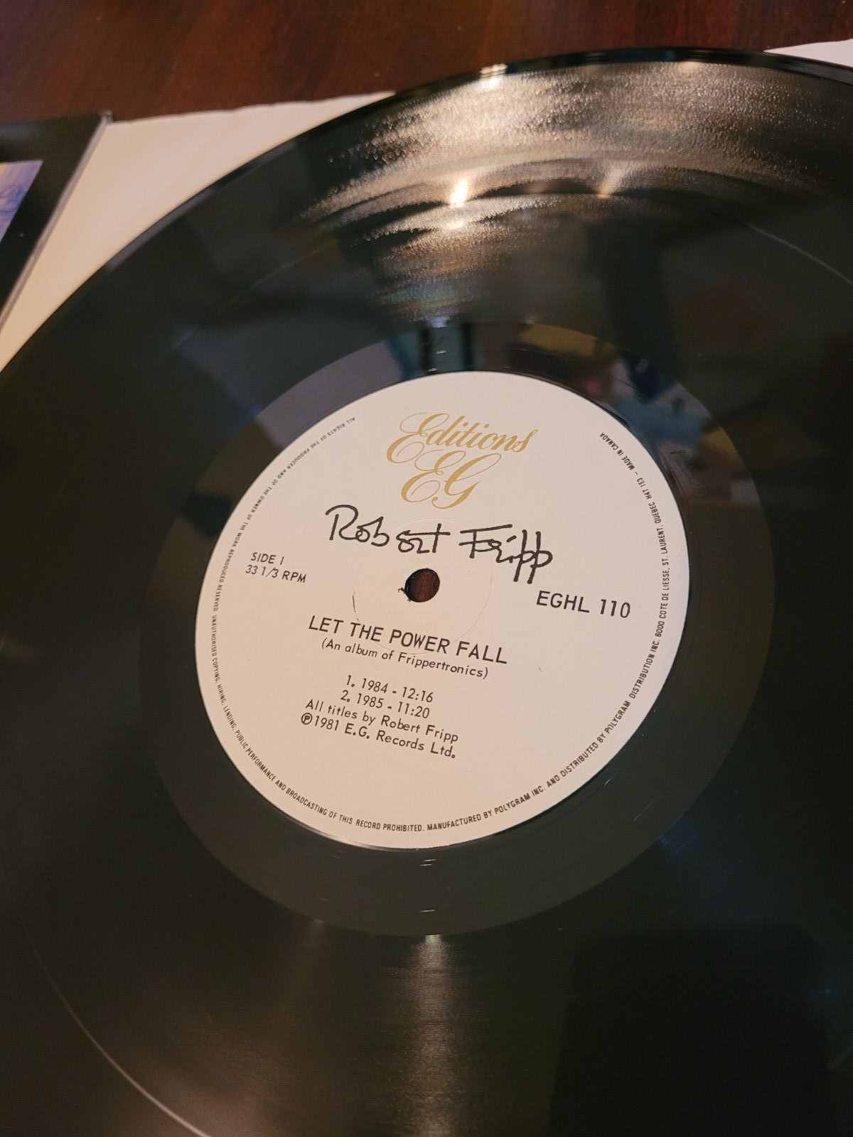 Robert Fripp - Let The Power Fall Vinyl LP