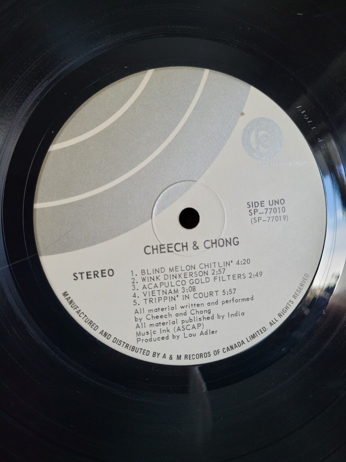 1972 Canadian Cheech & Chong Vintage Vinyl LP