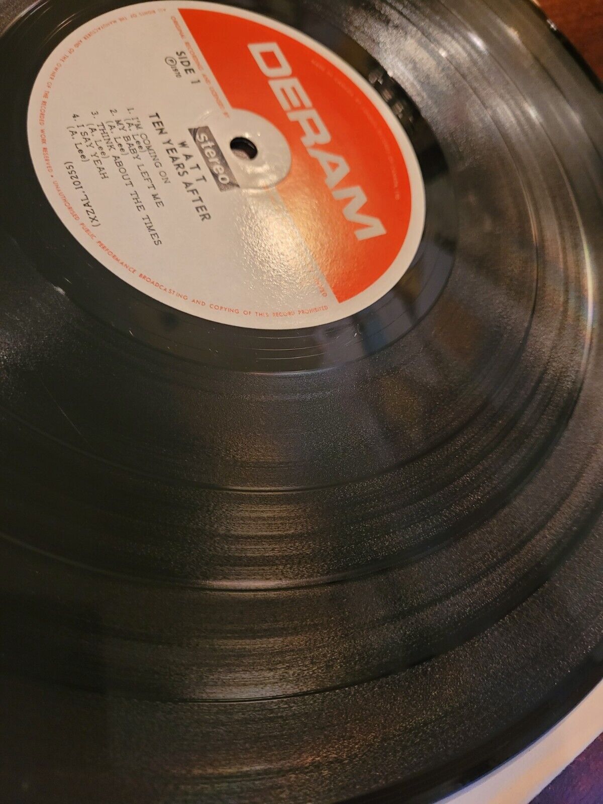 Vintage Ten Years After Vinyl LP 1970