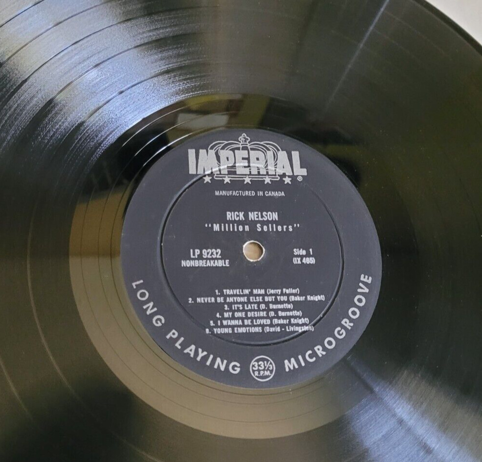 Ricky Nelson - 'Million Sellers' LP (1963)