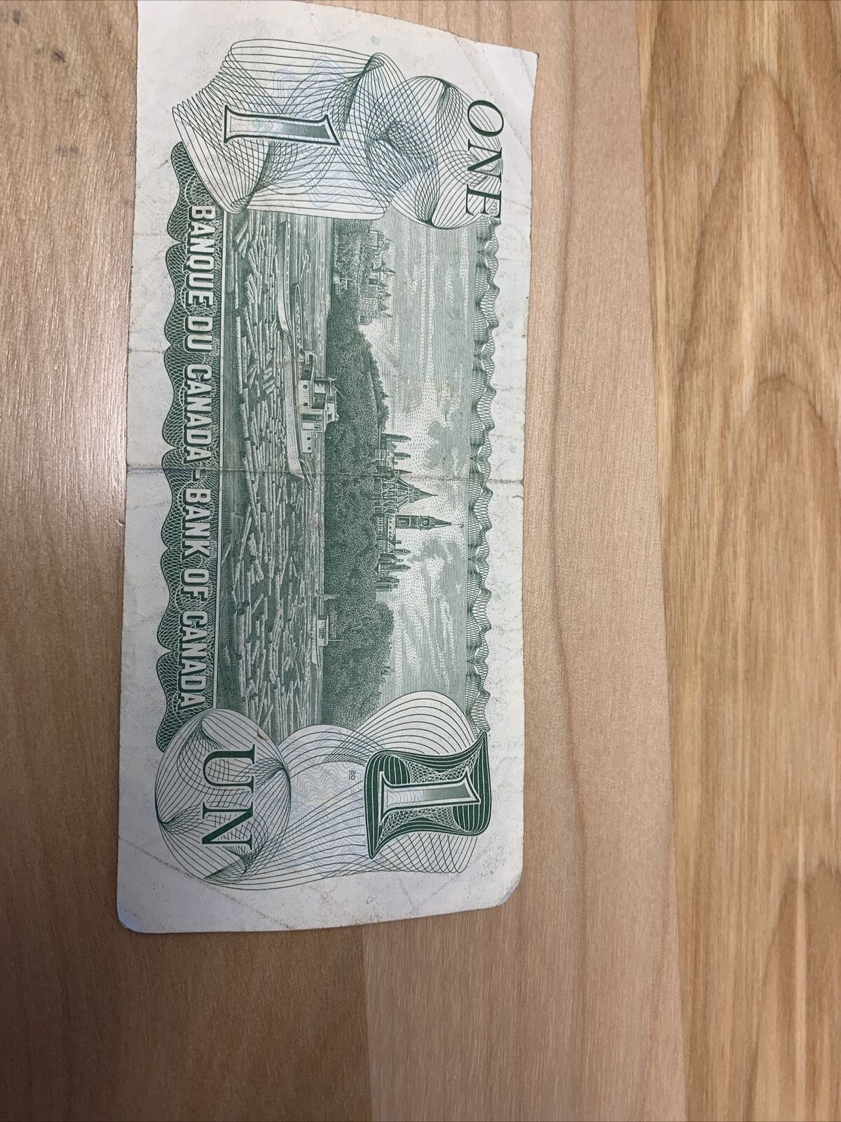Rare Vintage Canadian $1.00 Bill 1973