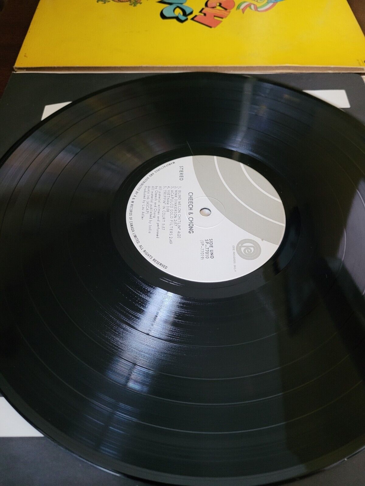 1972 Canadian Cheech & Chong Vintage Vinyl LP