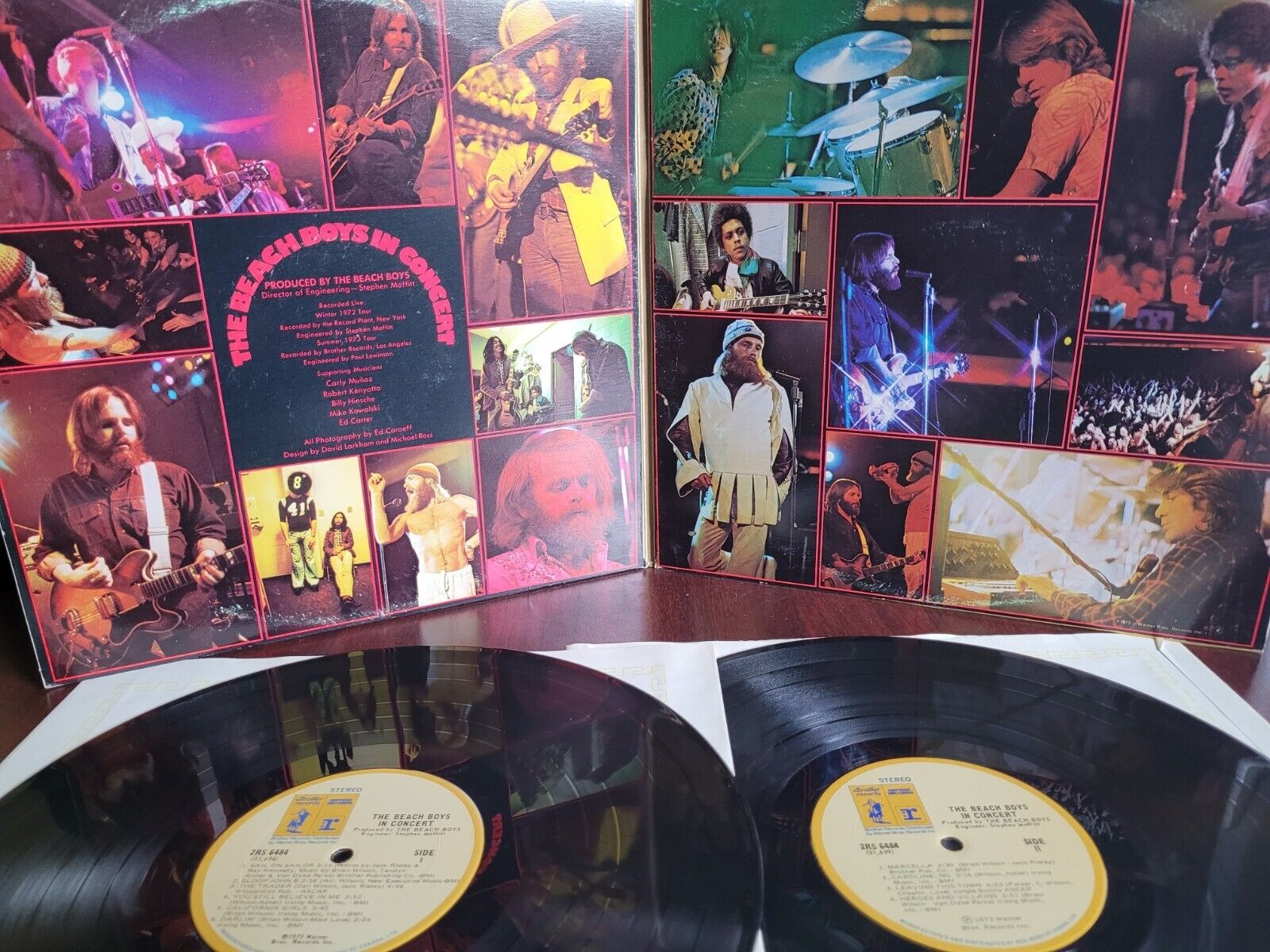 The Beach Boys Live in Concert 1973 Double Vinyl LP