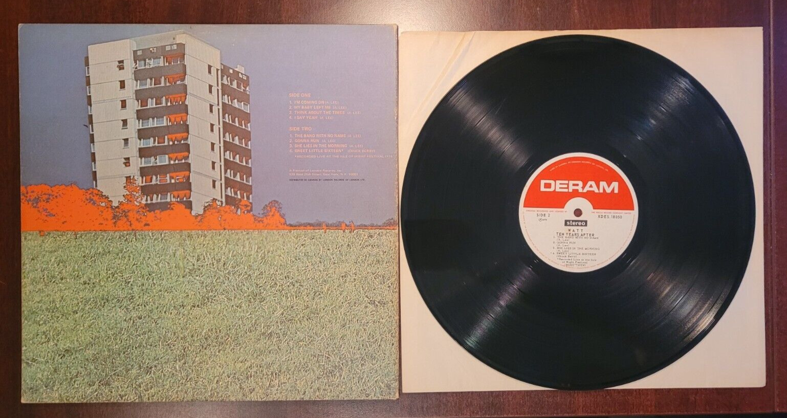 Vintage Ten Years After Vinyl LP 1970