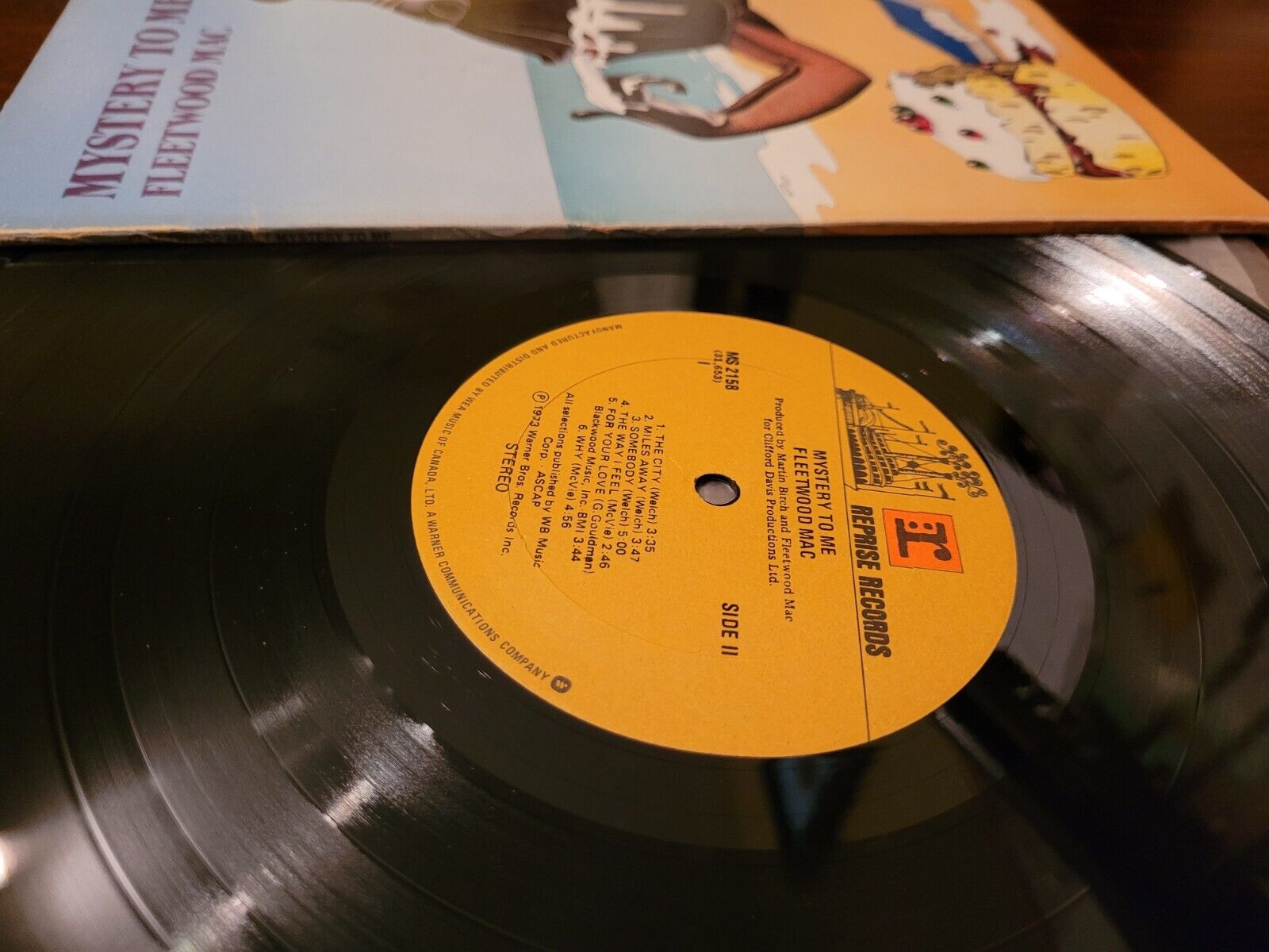 Vintage Fleetwood Mac Mystery to Me Vinyl LP - 1973 Canadian Edition