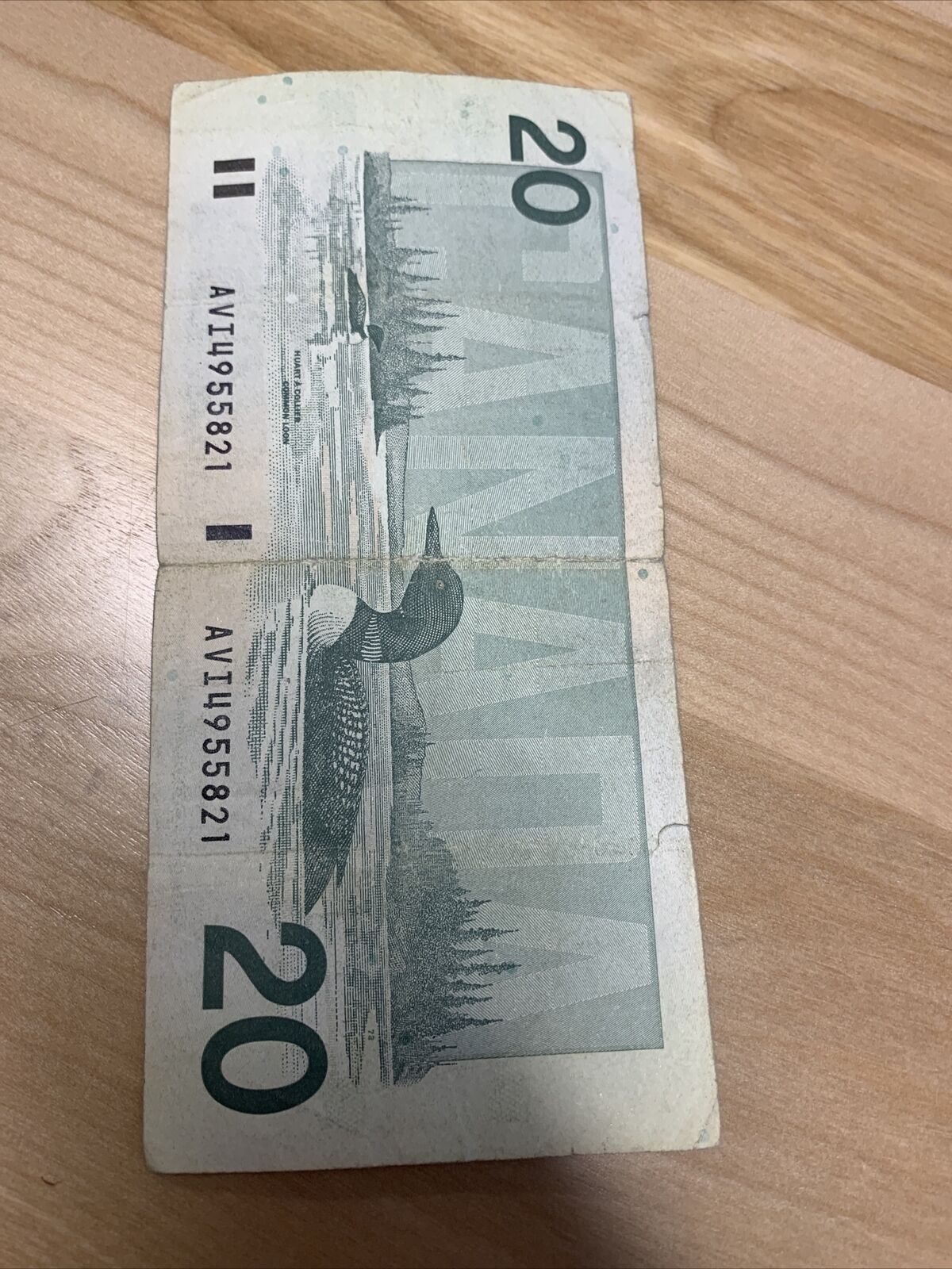 Rare 1991 Canadian $20.00 Bill - Vintage Gift