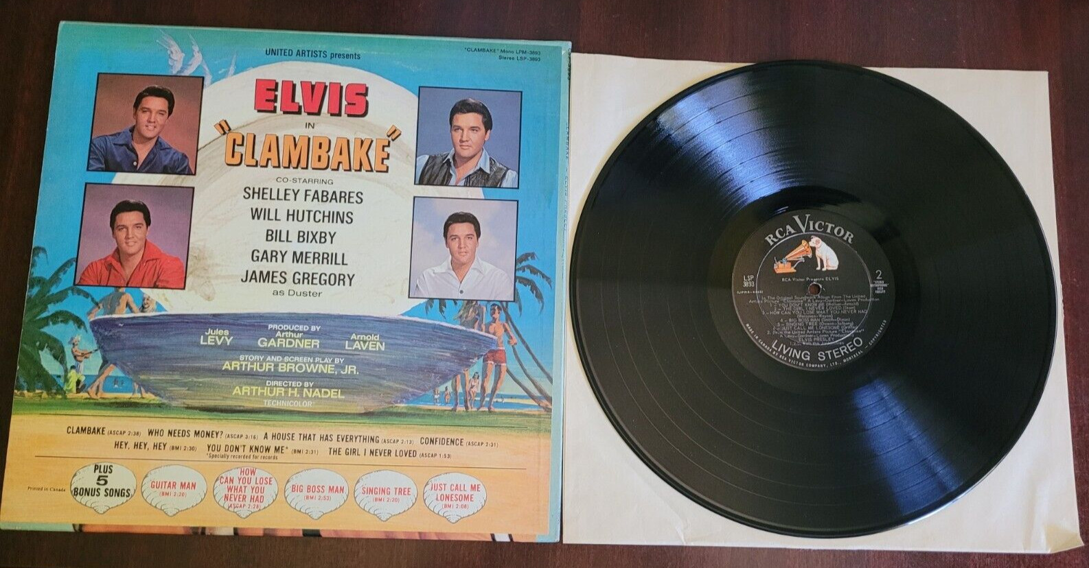 Vintage Elvis Presley Clambake Vinyl LP