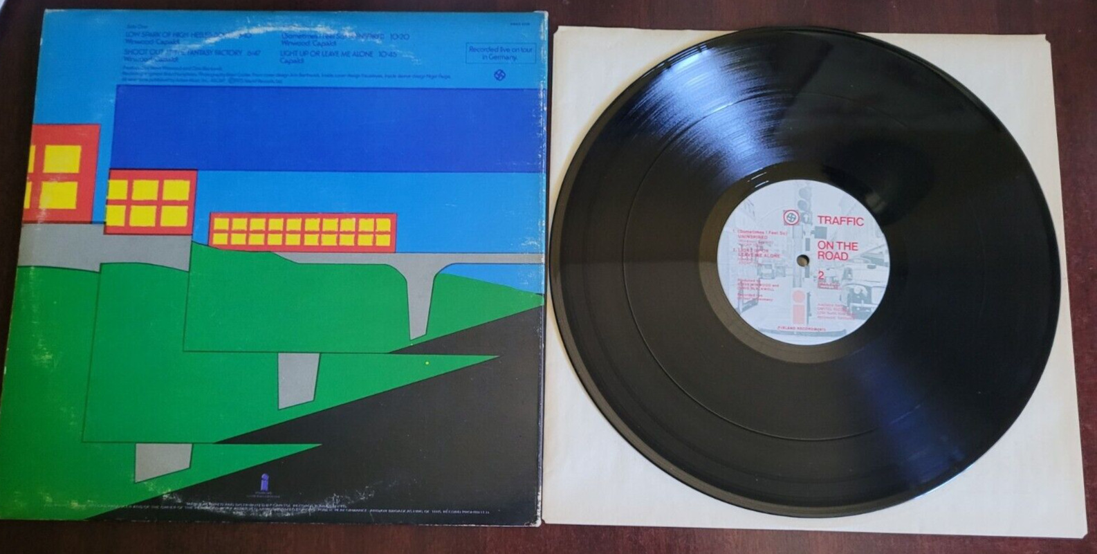 1973 Vintage Vinyl LP - Traffic, On The Road