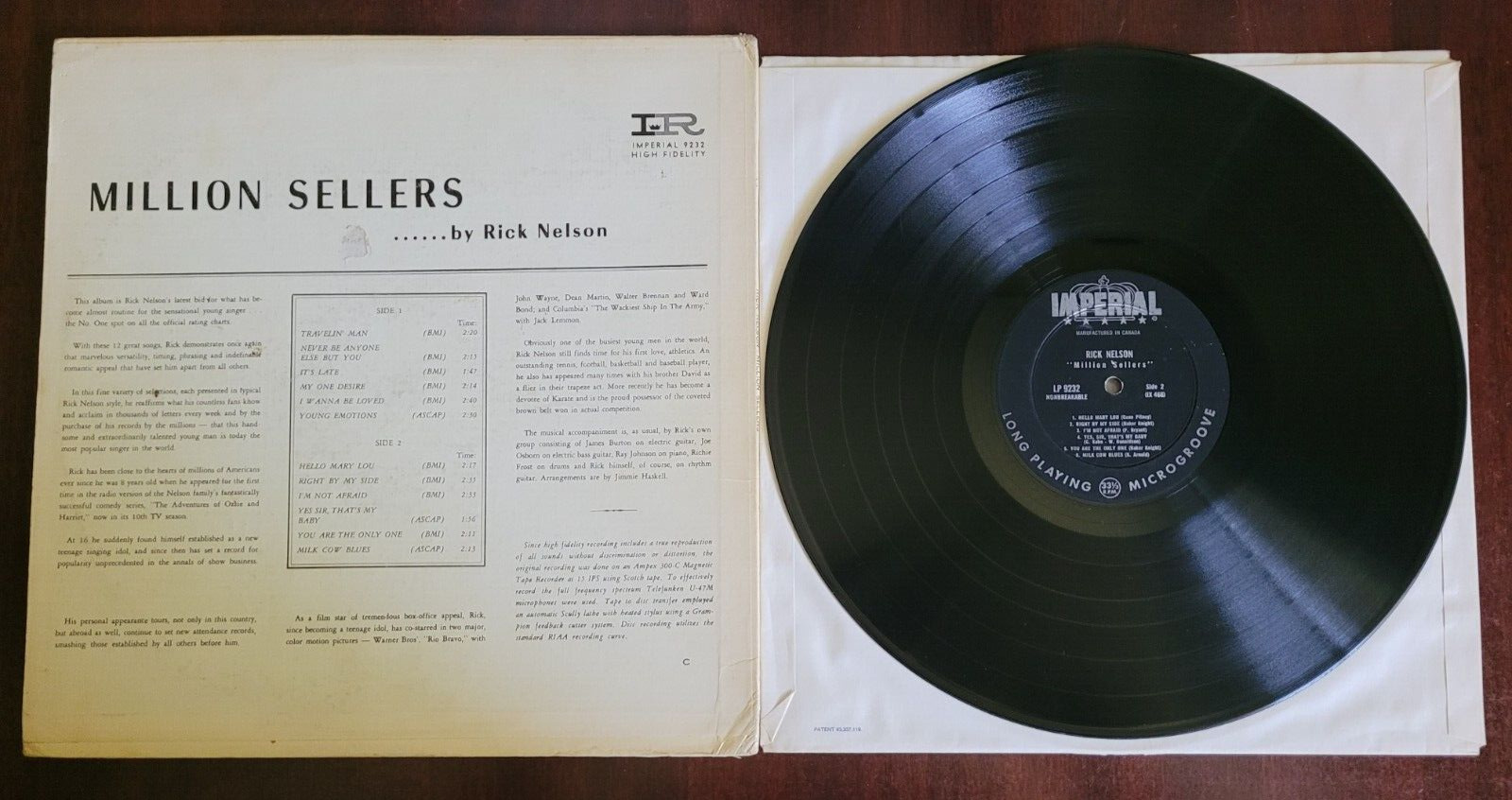 Ricky Nelson - 'Million Sellers' LP (1963)