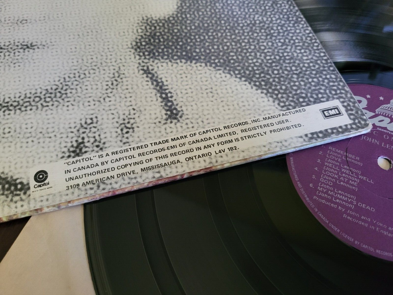 John Lennon Vinyl LP - Plastic Ono Band