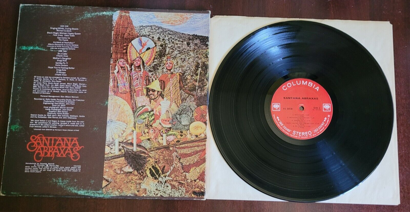 Santana - Abraxas Vintage Vinyl LP, 1970 Canadian