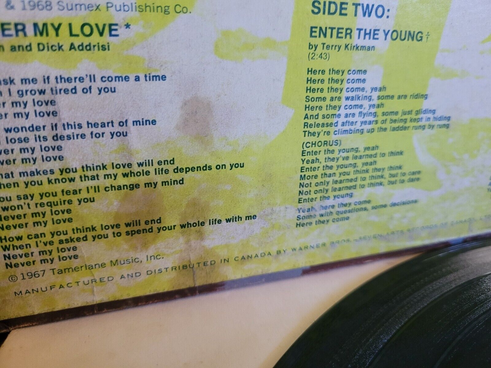 The Association in Greatest Hits LP (1968)