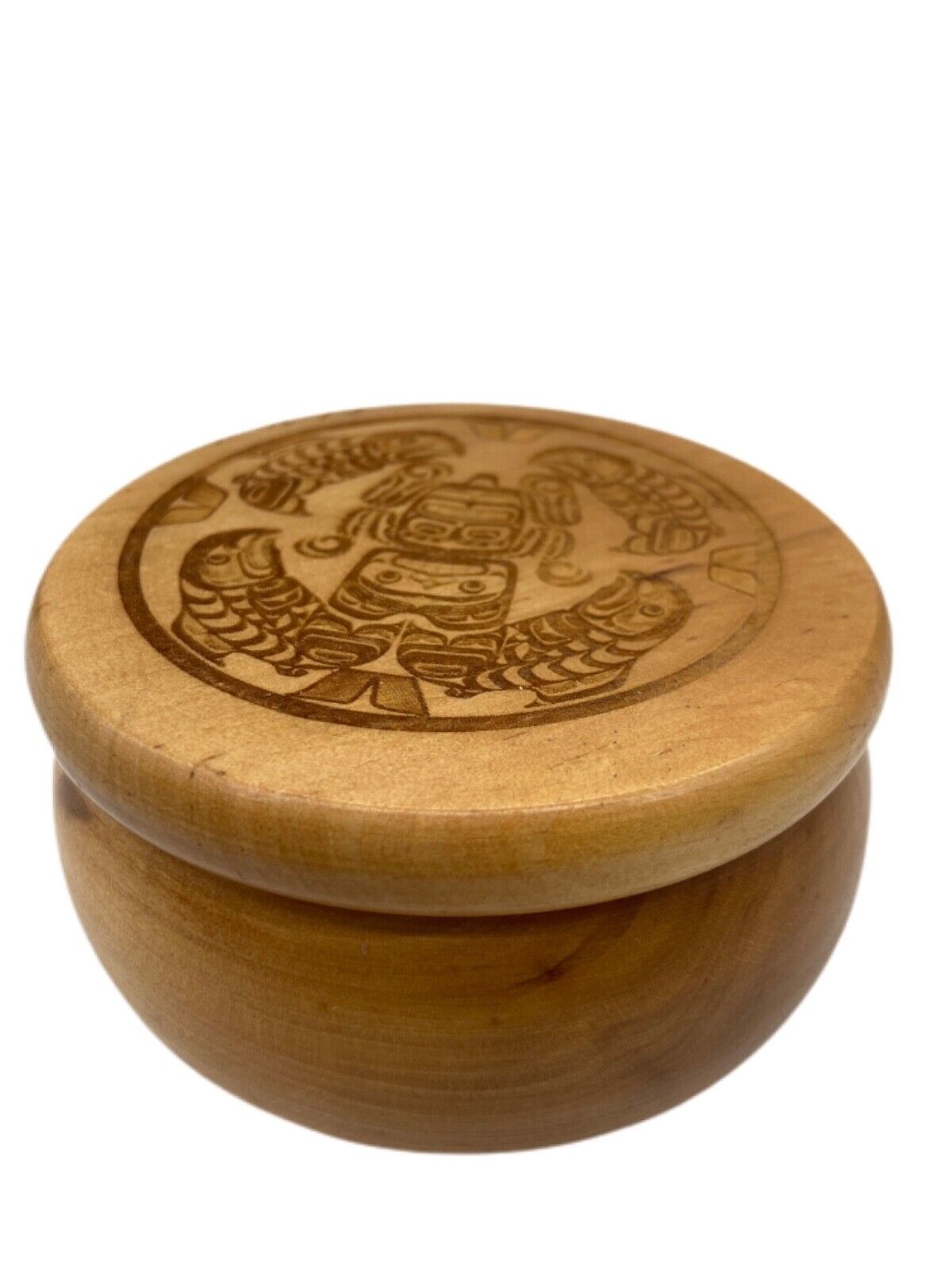 Signed E A Hunt First Nations Artwork Box