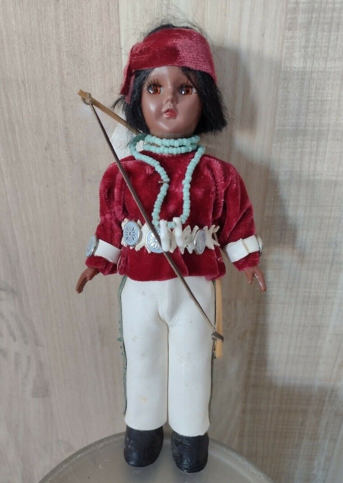 First Nation Native Doll: Vintage Souvenir (8")