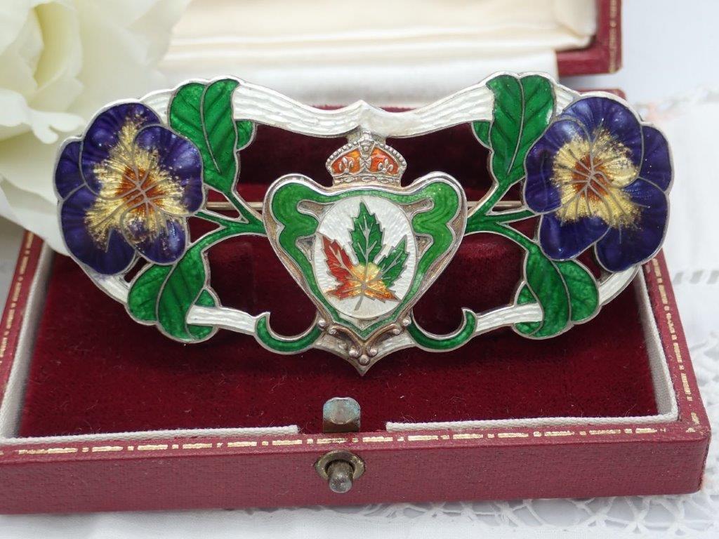 Vintage Silver Suffragette Brooch, 1905 - Rare!