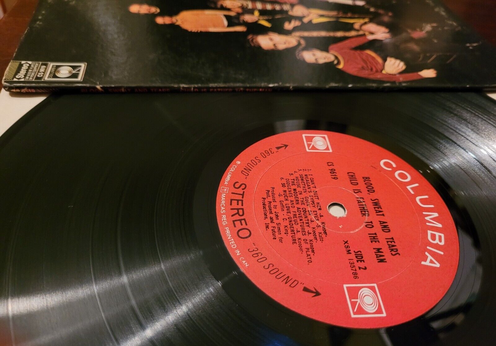 Vintage Blood, Sweat & Tears LP - 1st Cdn Press