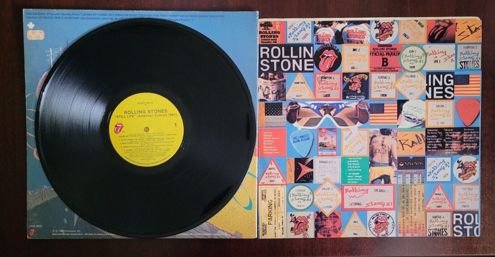 Rolling Stones Vintage Vinyl LP LIVE - 1982 Canada