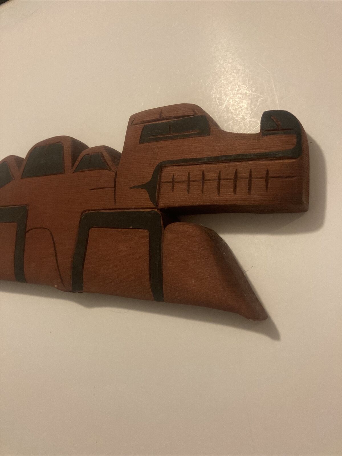 Signed Wood Carving: First Nations Art by David Louie