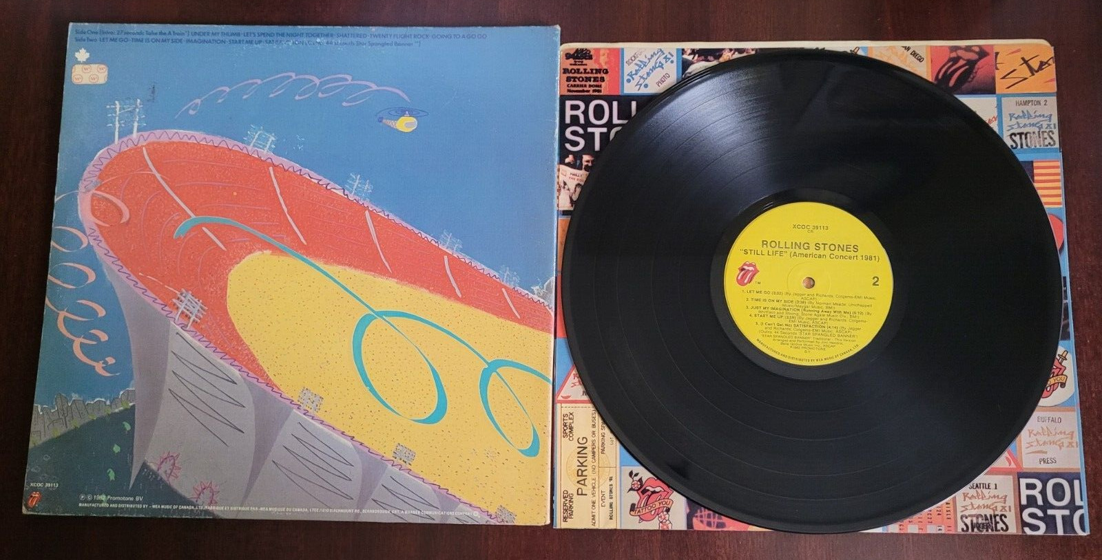 Rolling Stones Vintage Vinyl LP LIVE - 1982 Canada