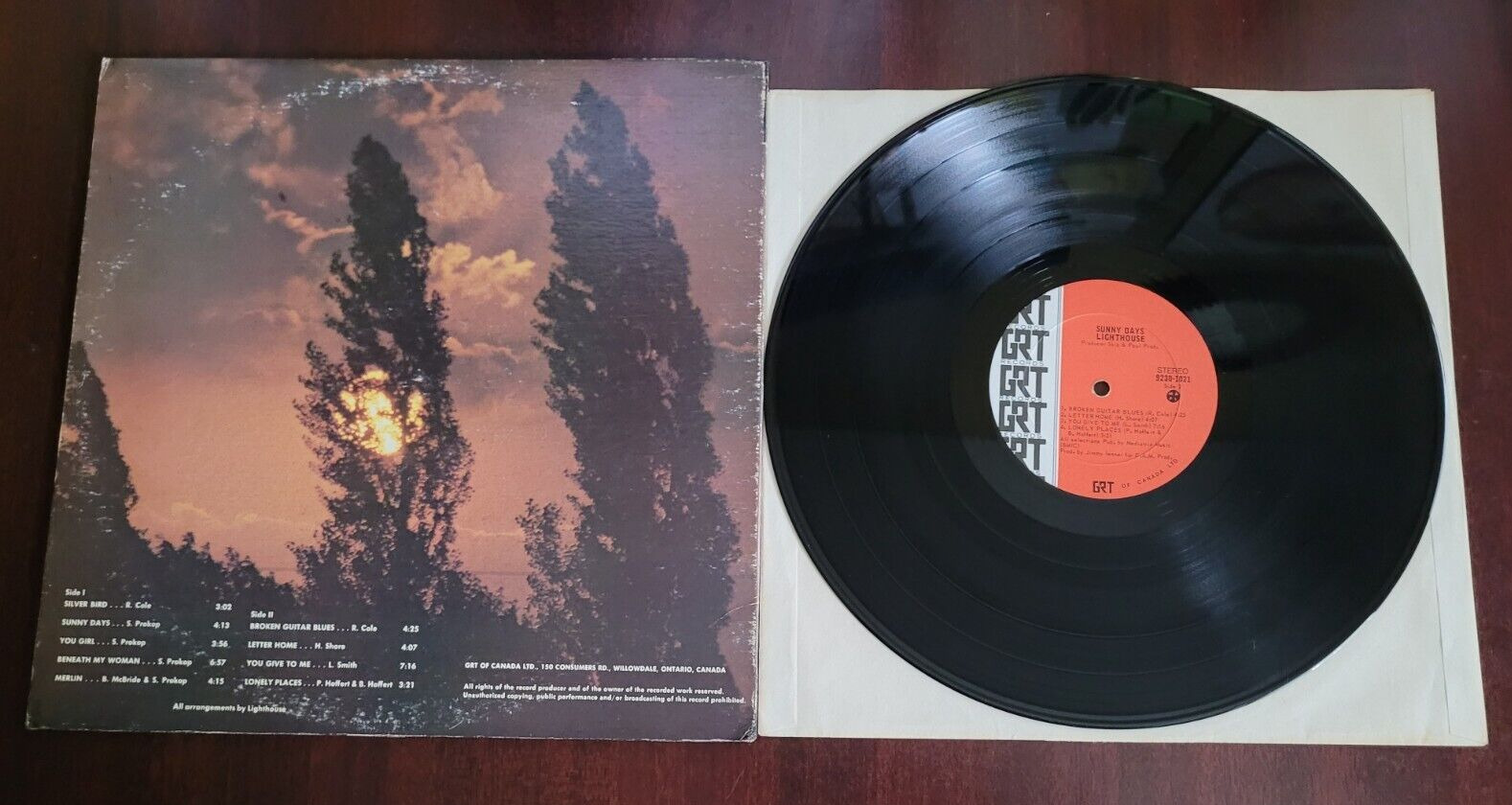 1972 Canadian Printing - Lighthouse Vintage Vinyl LP