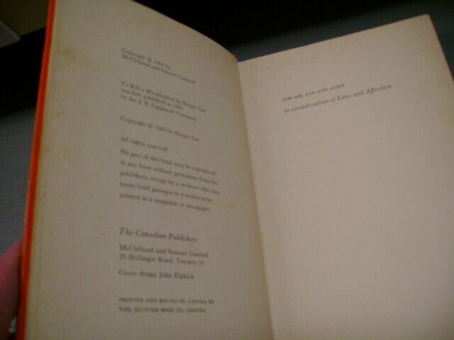 Vintage 1965 To Kill a Mockingbird Hardcover