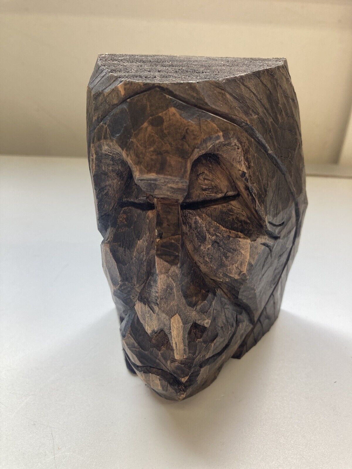 First Nations Native Chief Wood Carving