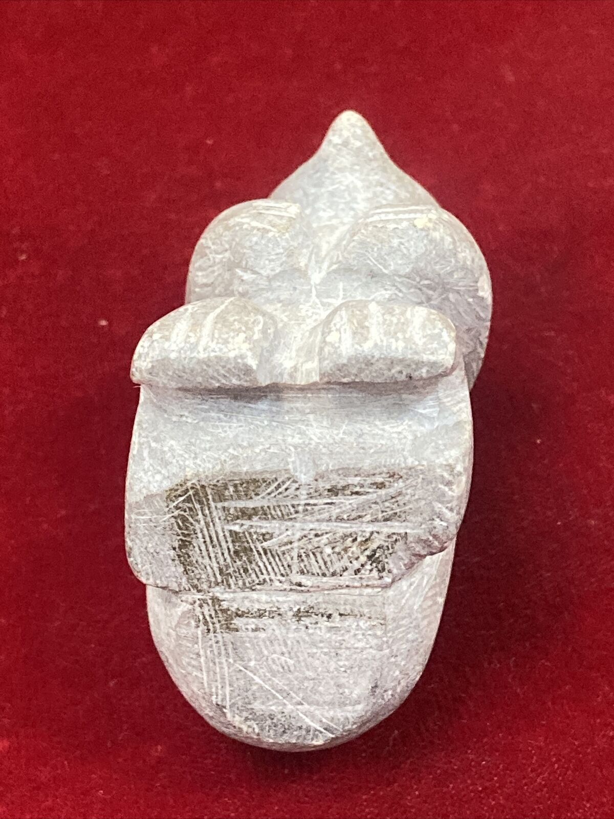 Vintage Inuit Handcarved Stone Bear - First Nations