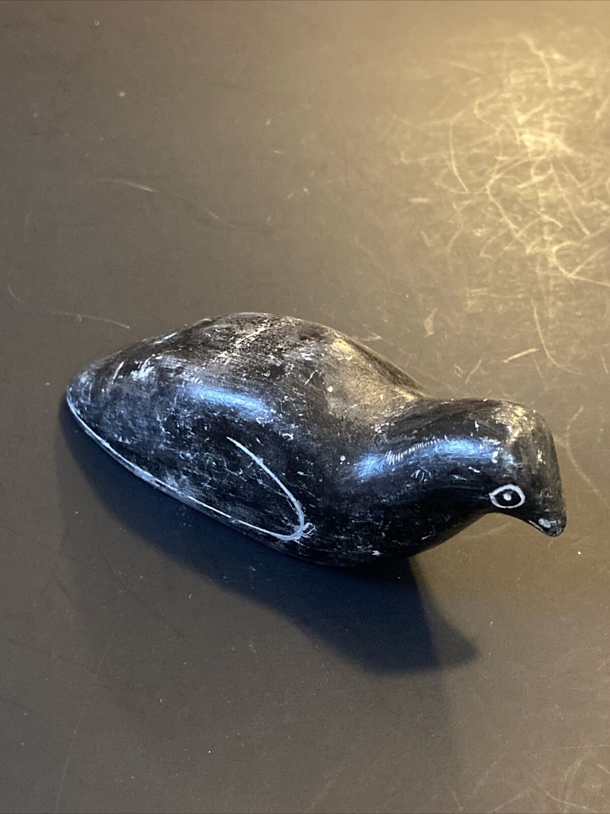 Inuit Soapstone Carving - Vintage Canadian Art