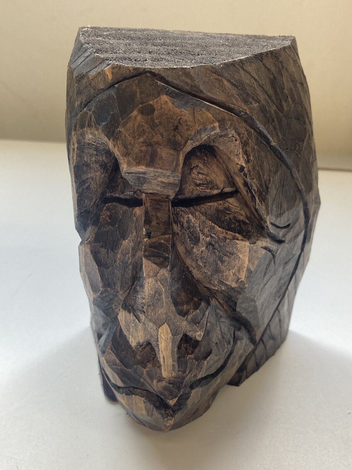 First Nations Native Chief Wood Carving