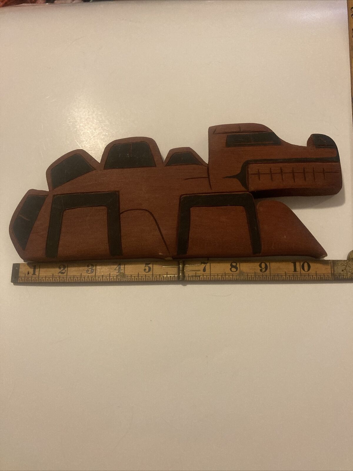 Signed Wood Carving: First Nations Art by David Louie