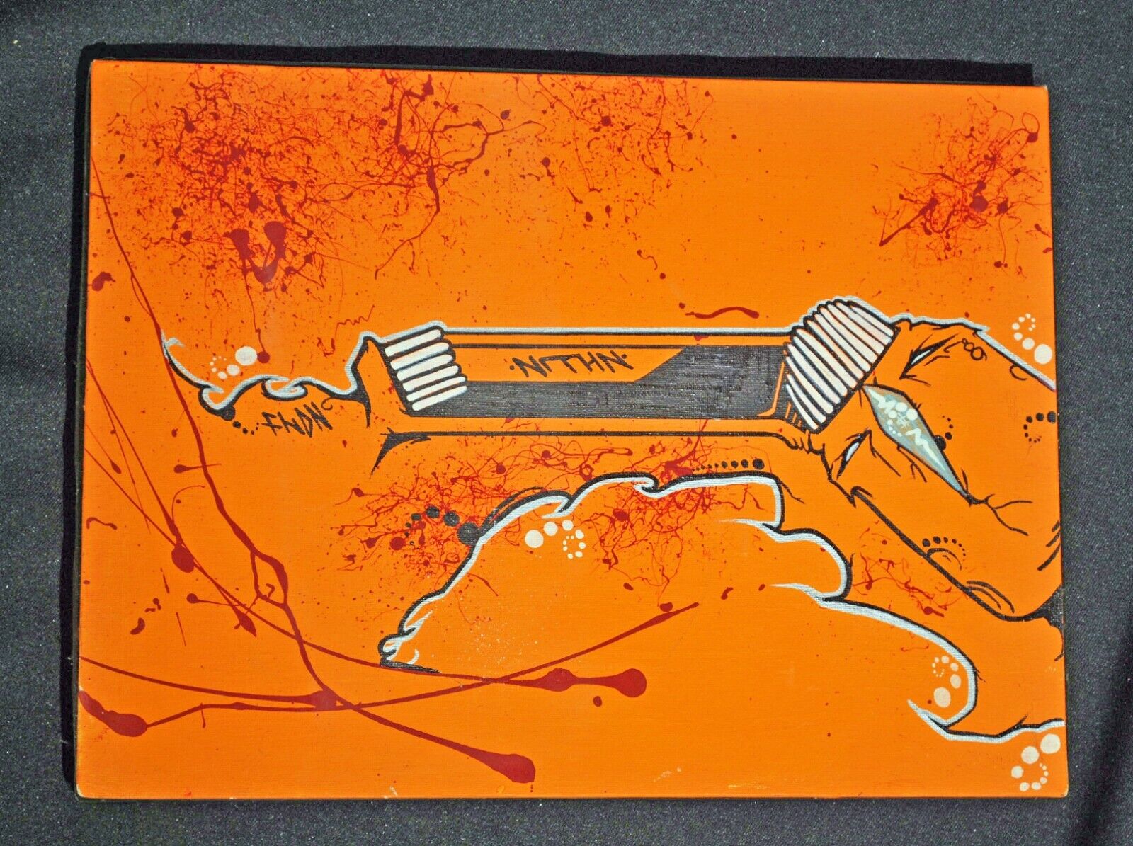 Vibrant Aboriginal Canadian Abstract Painting - Signed