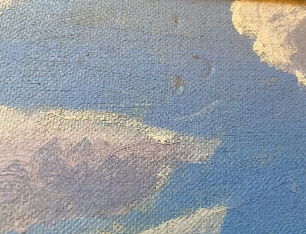 Canadian Lake Landscape Oil Painting by J.A. King (1952)