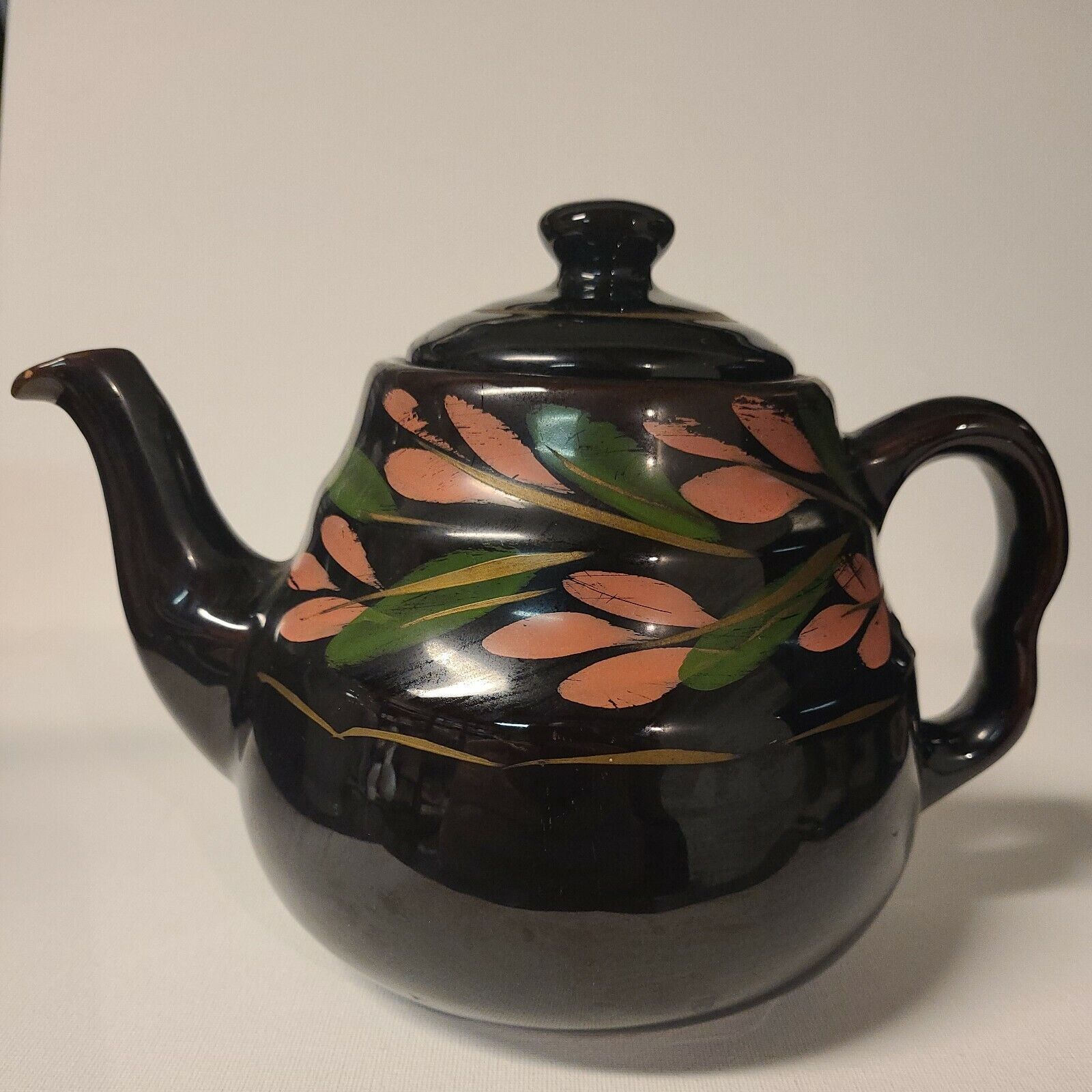 Hand Painted Floral Teapot - Vintage Royal Canadian Art Pottery