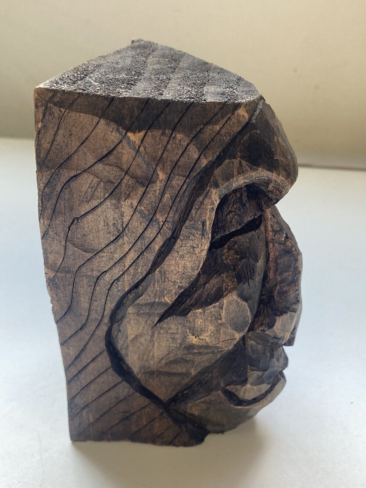 First Nations Native Chief Wood Carving