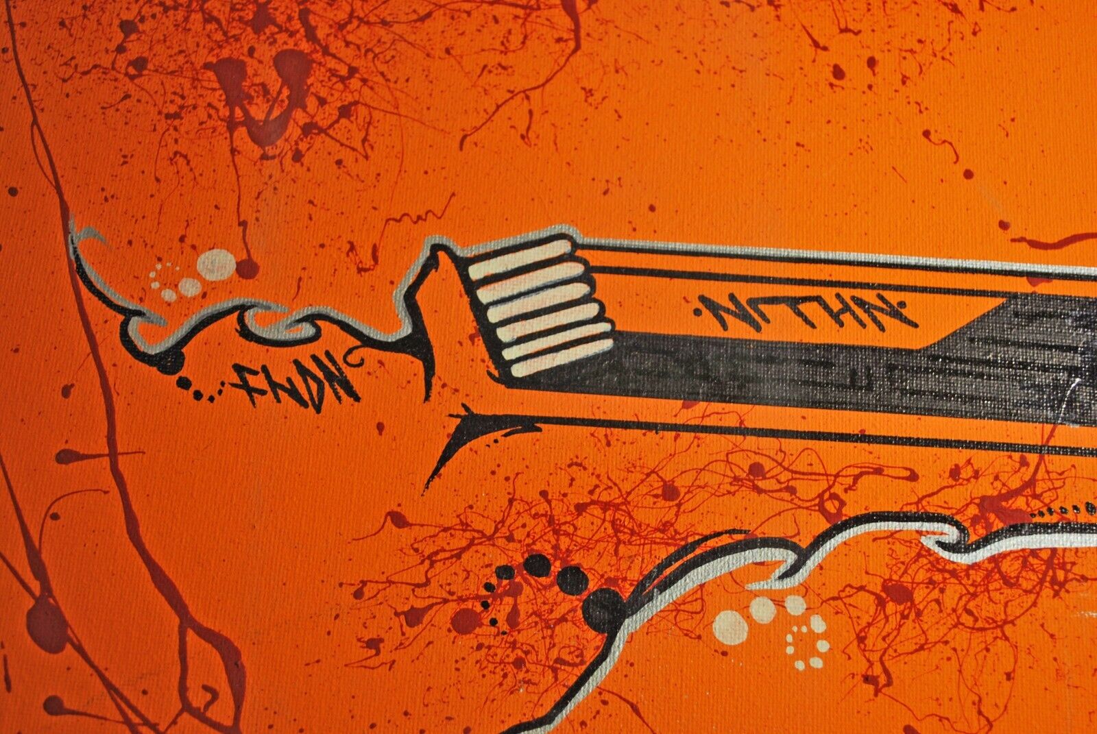 Vibrant Aboriginal Canadian Abstract Painting - Signed