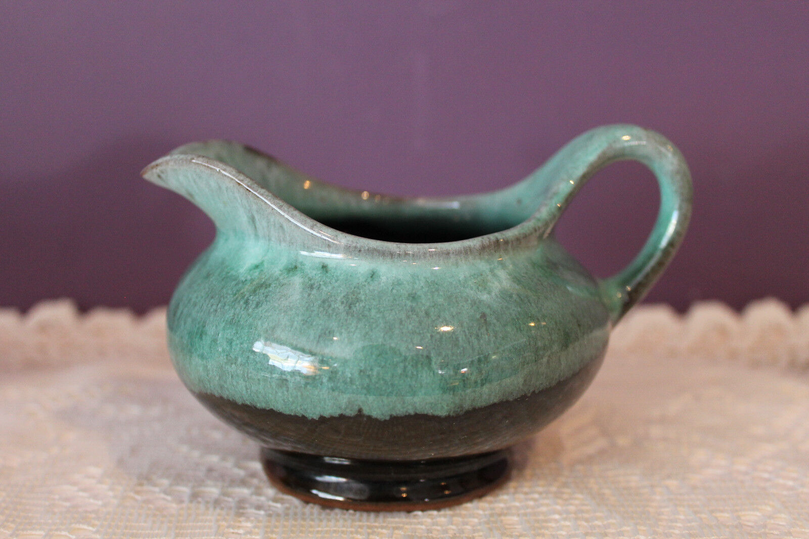 Vintage Evangeline Canadian Art Pottery Cream & Sugar Set